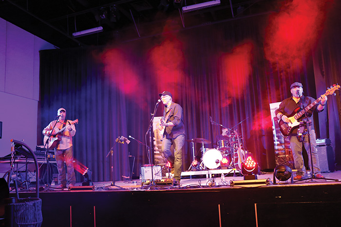 The Kelly Brothers performing.<br />